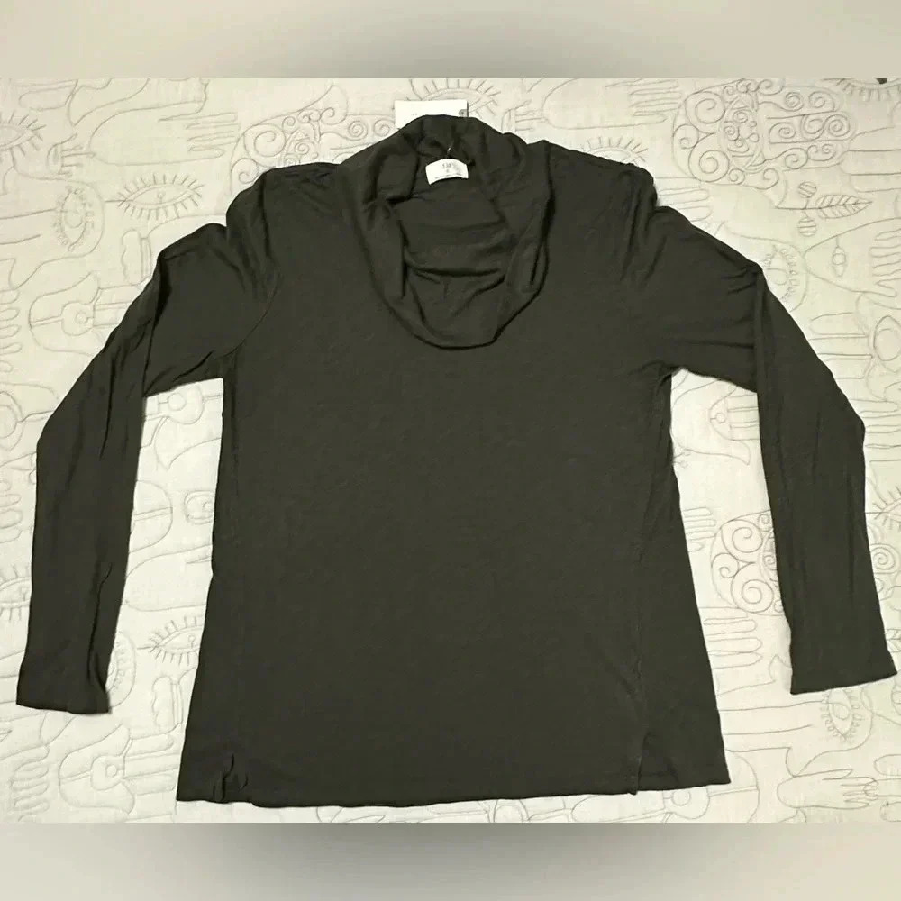 NWT Anthropologie T.La Large Cowl Neck Olive